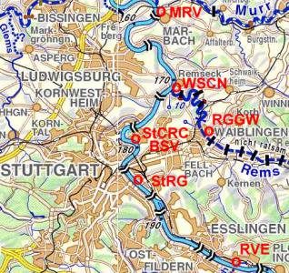 Rudervereine in der Region Stuttgart